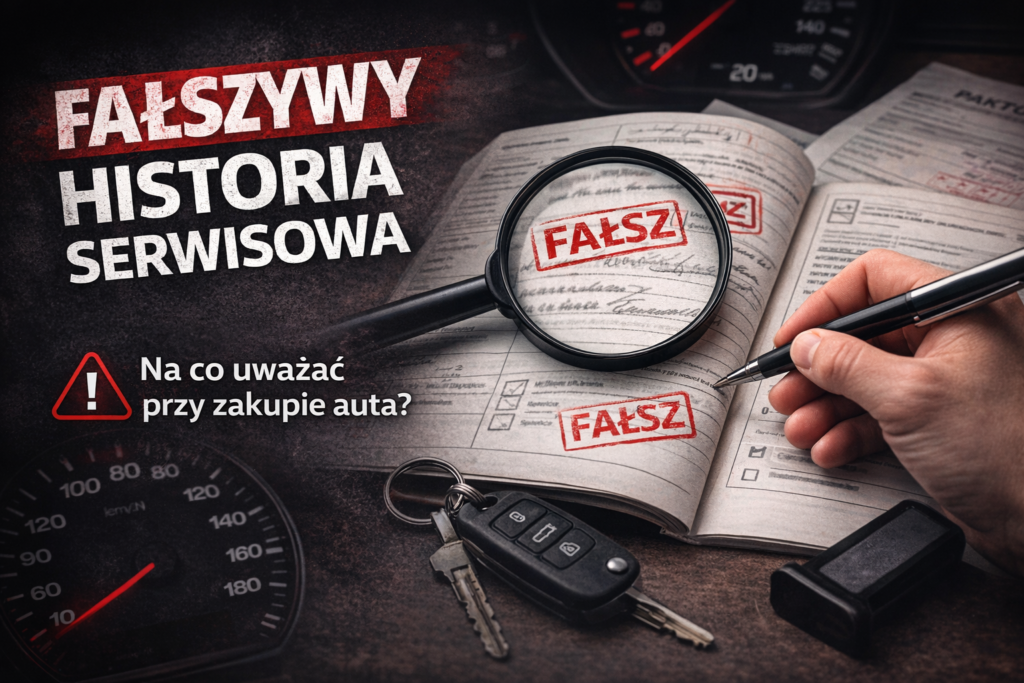 Podrobiona historia serwisowa auta i fałszywe wpisy w książce serwisowej